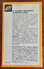 Il fascismo dipendente in America Latina - De Donato Editore - 1976