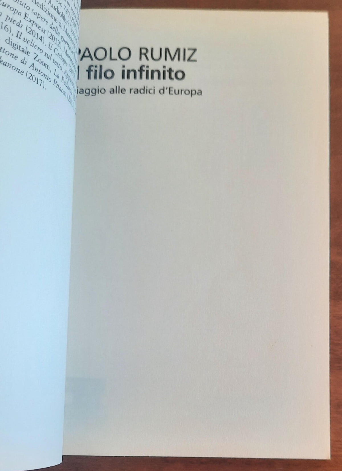 Il filo infinito - di Paolo Rumiz