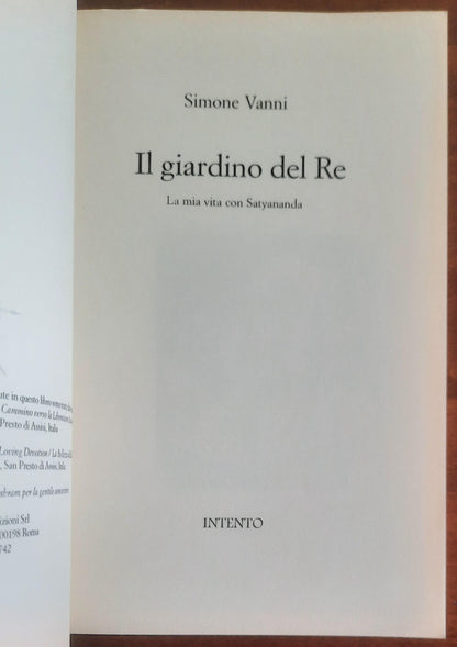 Il giardino del Re. La mia vita con Satyananda - di Simone Vanni