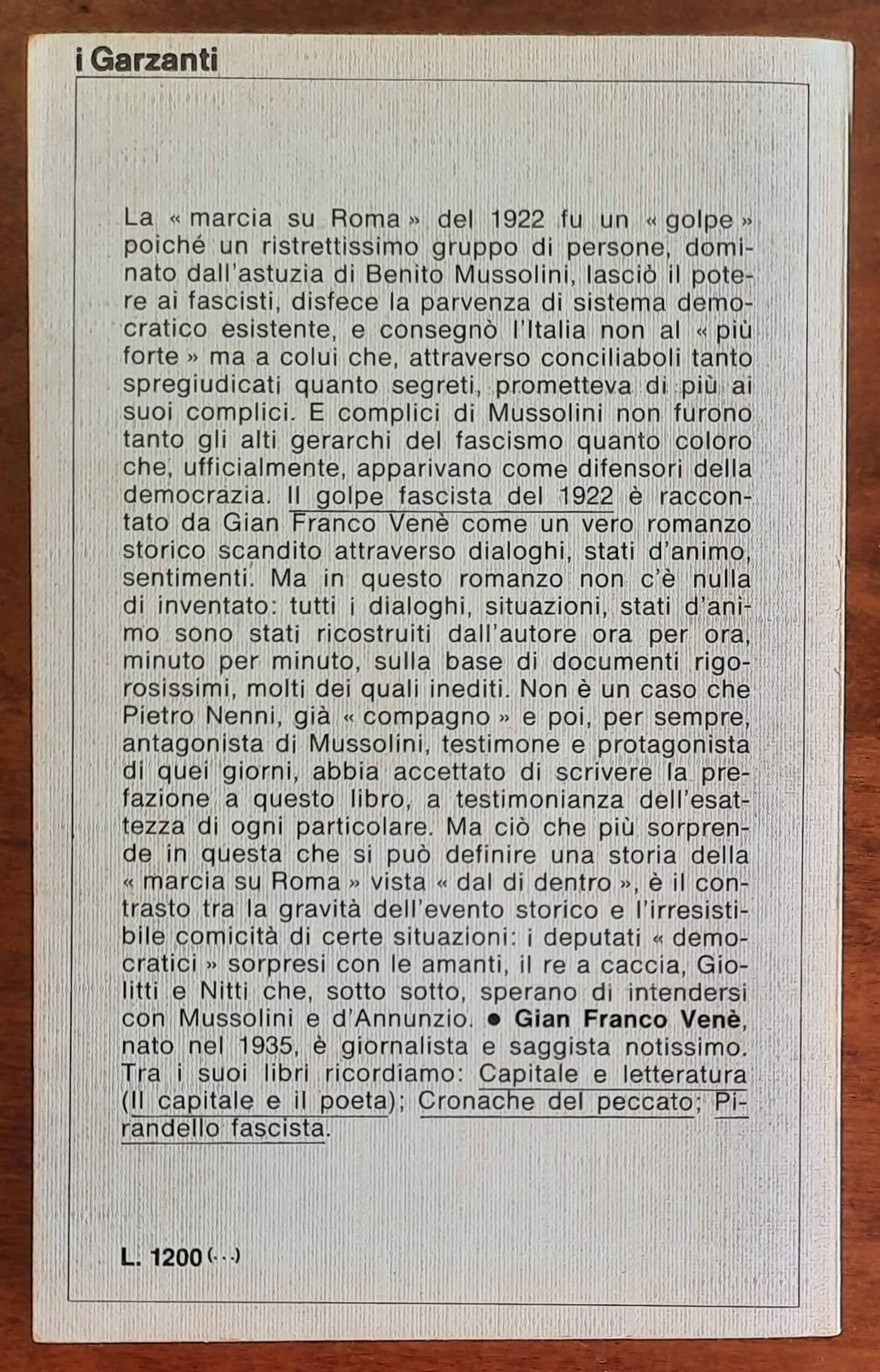 Il golpe fascista del 1922. Cronaca e storia della marcia su Roma