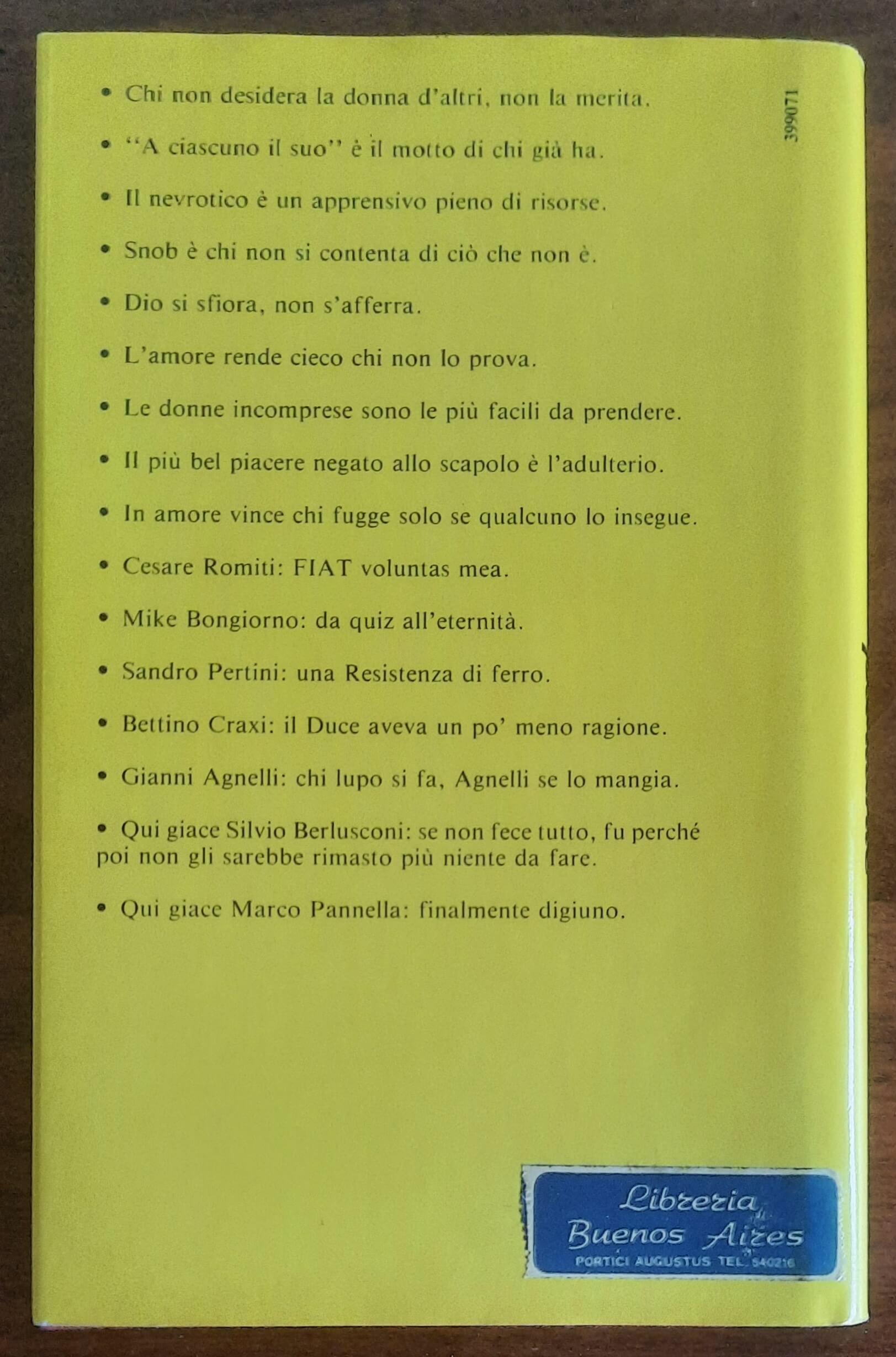 Il grillo parlante - di Roberto Gervaso - Bompiani
