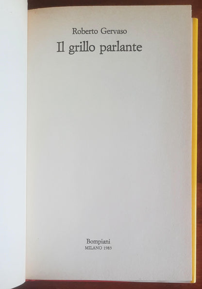 Il grillo parlante - di Roberto Gervaso - Bompiani