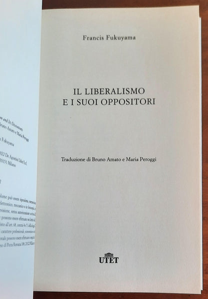 Il liberalismo e i suoi oppositori - di Francis Fukuyama