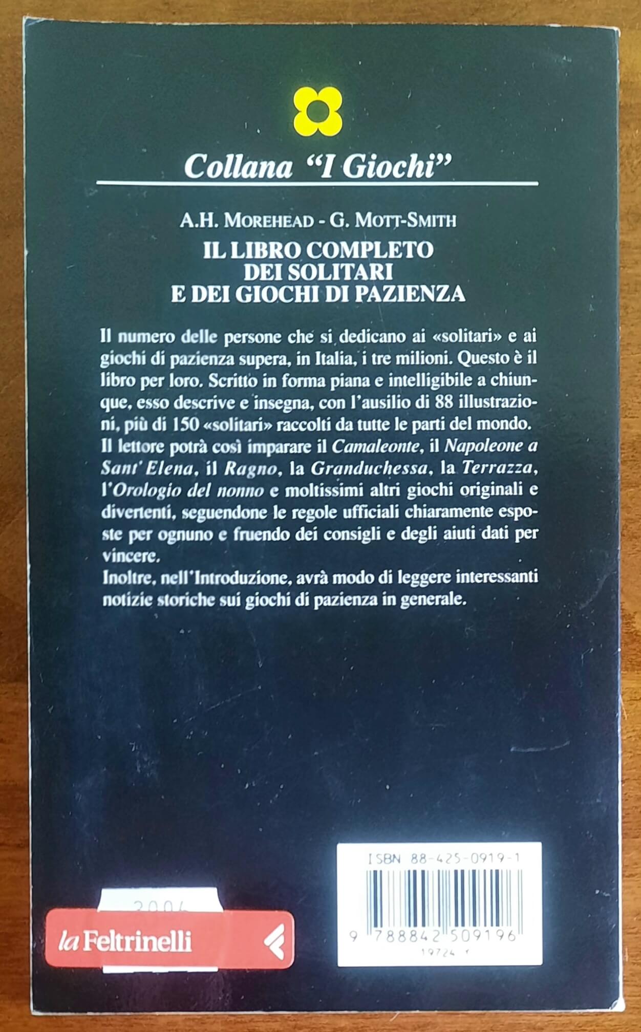 Il libro completo dei Solitari e dei Giochi di Pazienza - Mursia