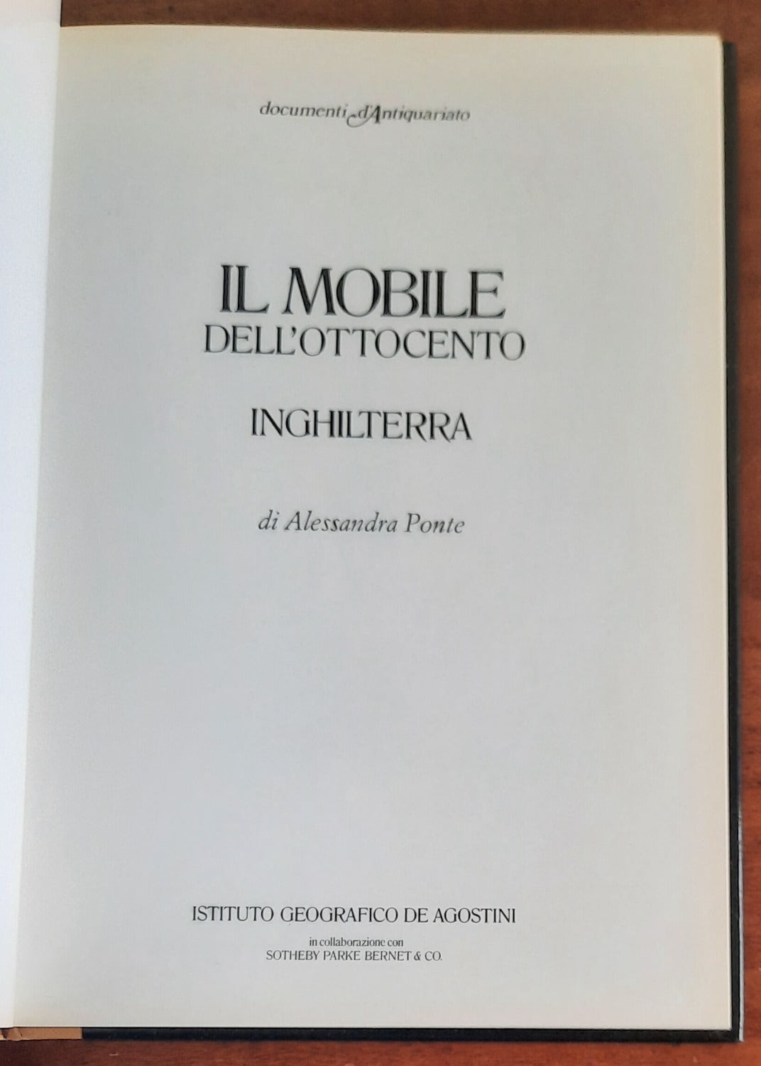 Il mobile dell’Ottocento. Inghilterra - De Agostini