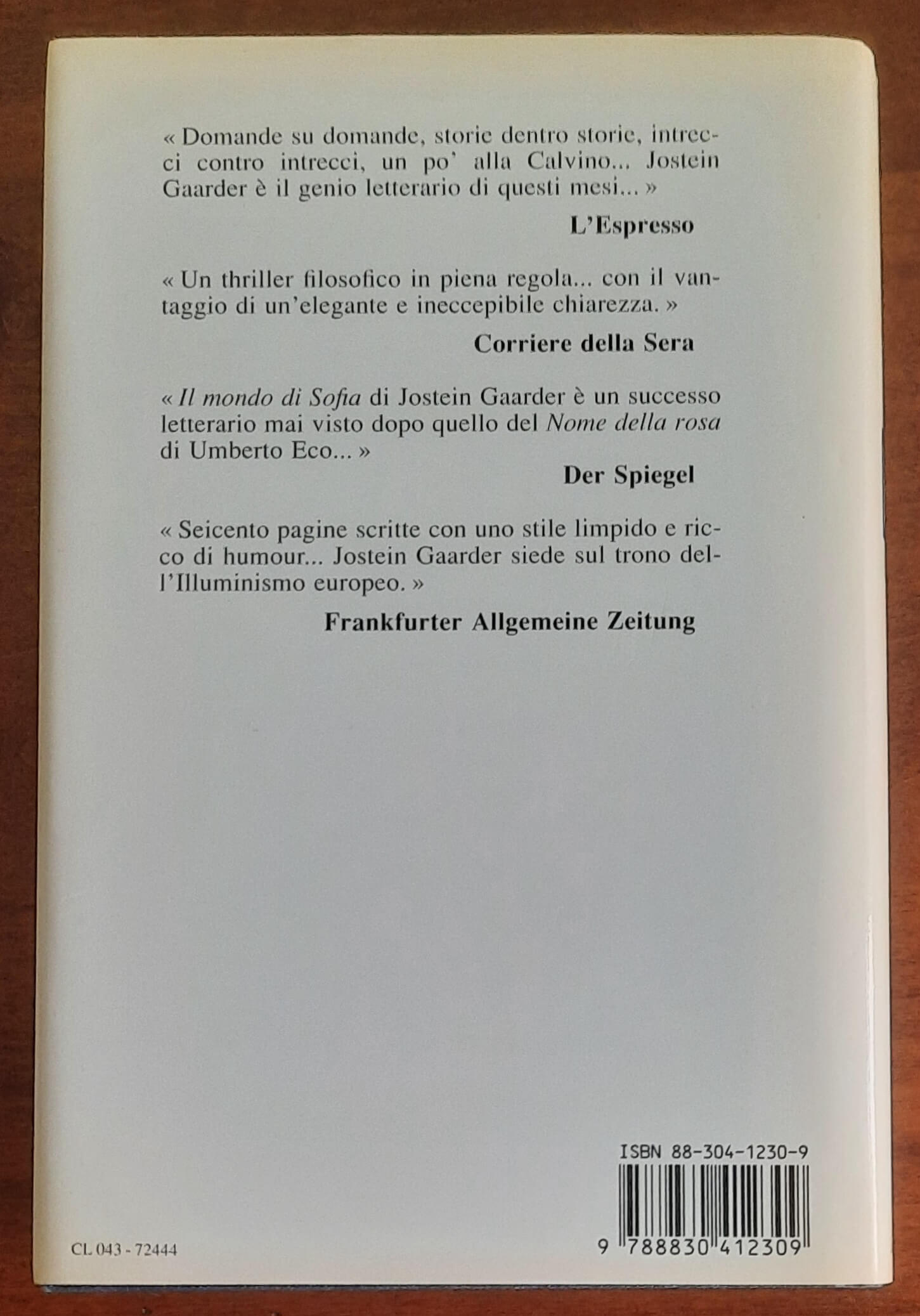 Il mondo di Sofia. Romanzo sulla storia della filosofia - Longanesi