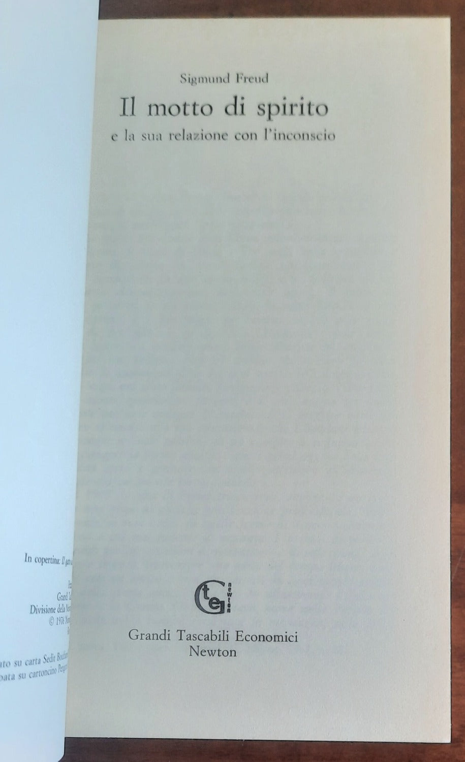 Il motto di spirito e la sua relazione con l’inconscio