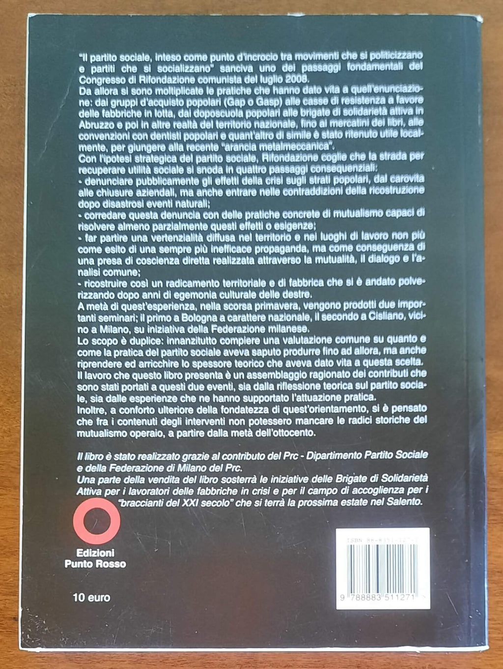 Il partito sociale. Materiali di analisi e per il lavoro politico
