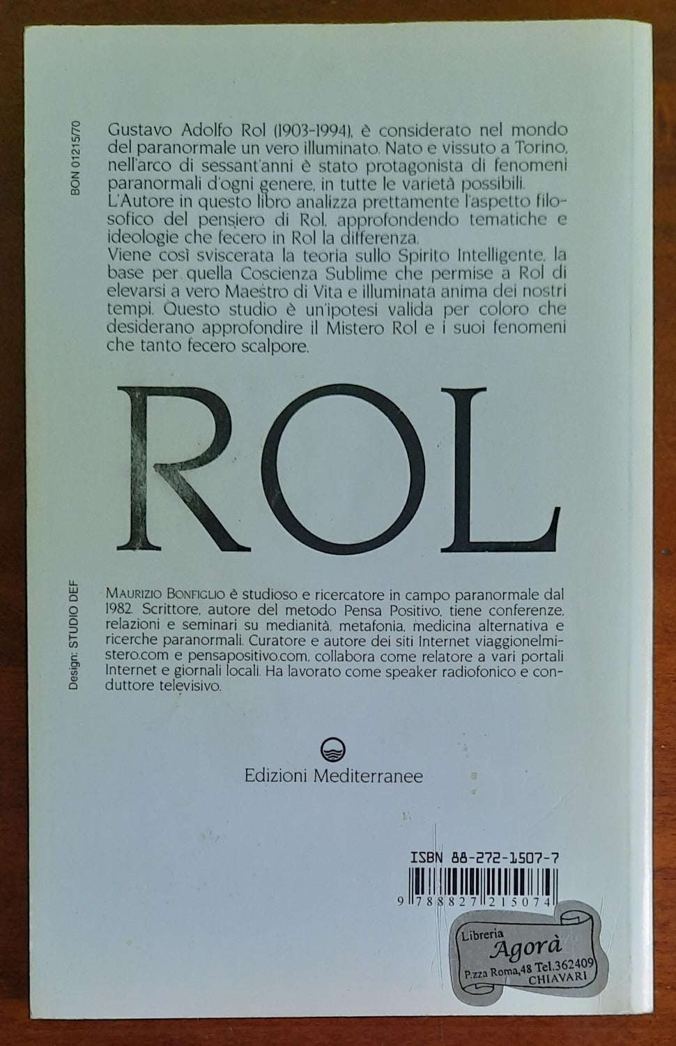 Il pensiero di Rol. La Teoria dello Spirito Intelligente - Libreria Biellese