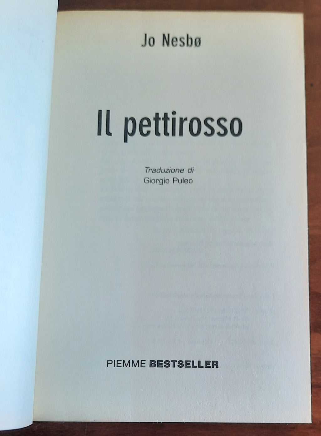 Il pettirosso - di Jo Nesbø