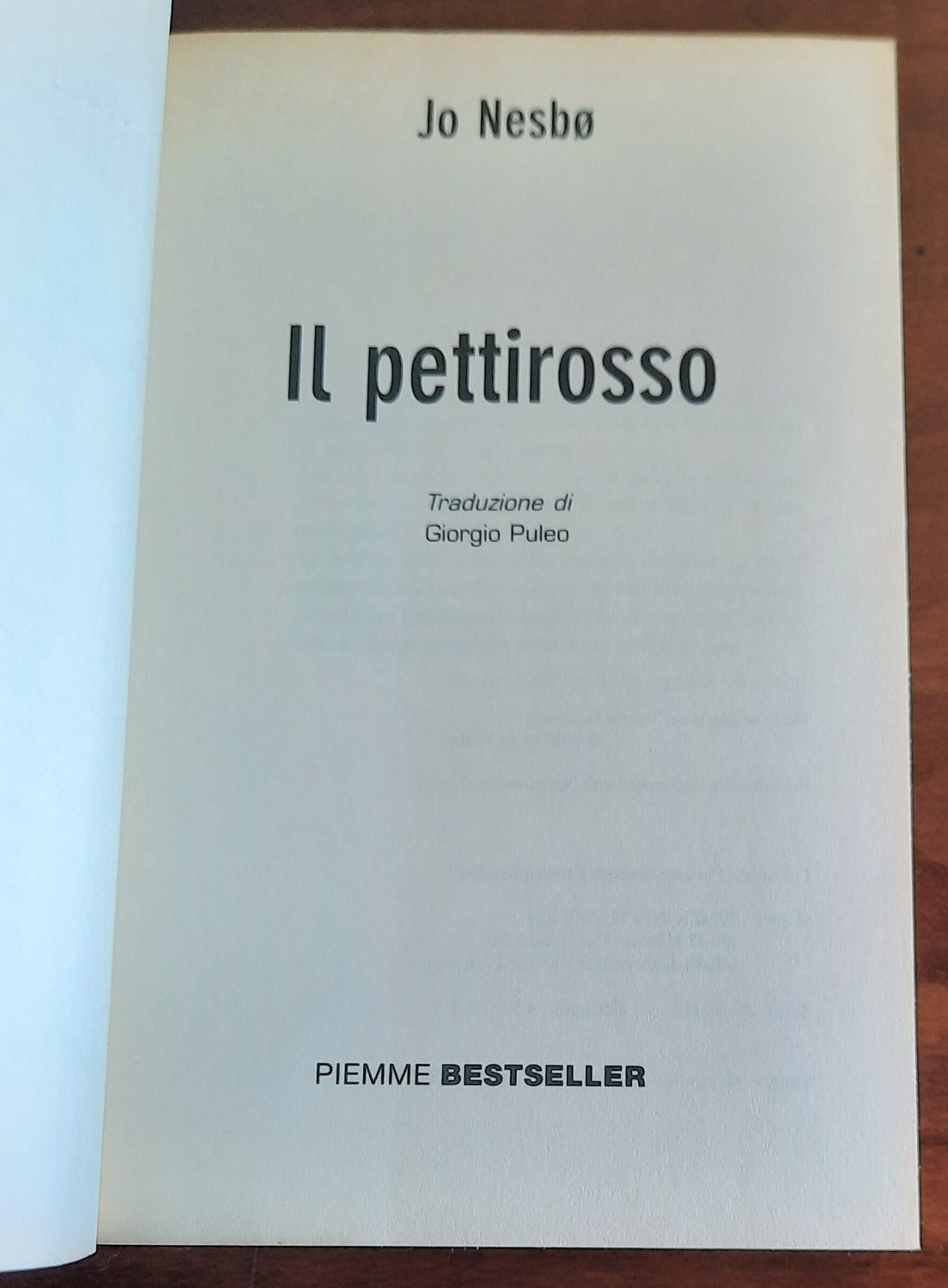 Il pettirosso - di Jo Nesbø