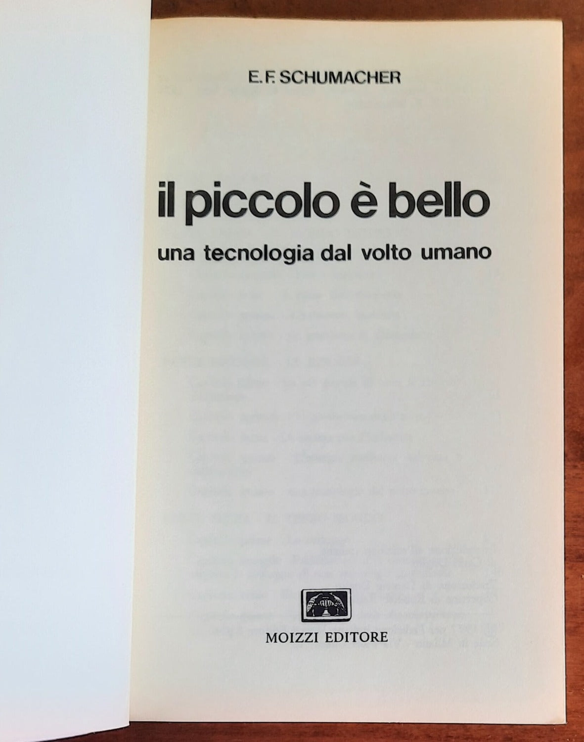 Il piccolo è bello - di E. F. Schumacher