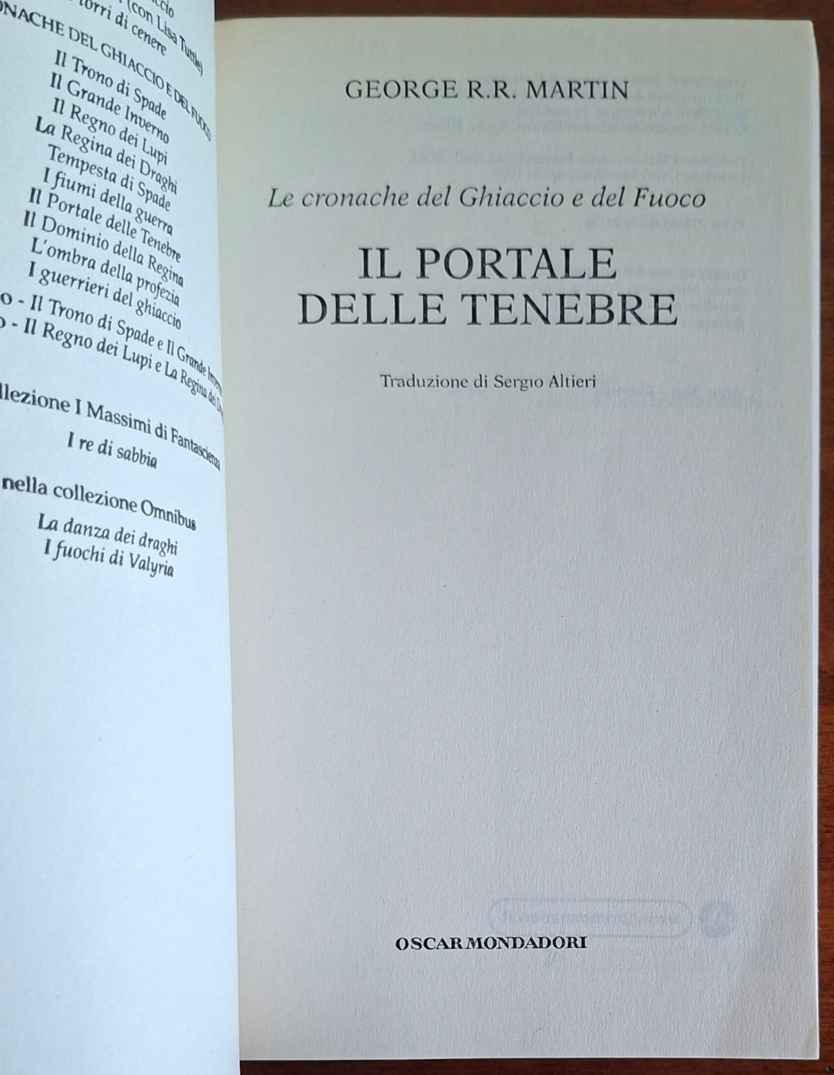 Il portale delle tenebre. Le Cronache del ghiaccio e del fuoco ( vol. 7 )