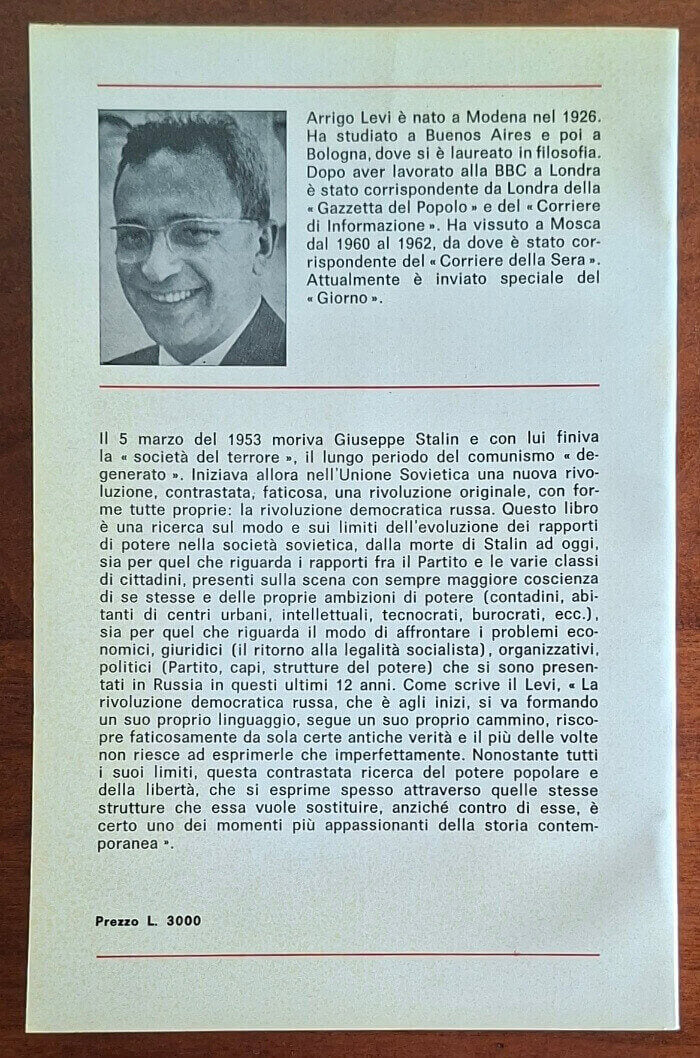 Il potere in Russia - Arrigo Levi - Il Mulino