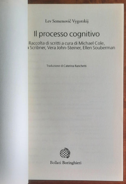 Il processo cognitivo - Bollati Boringhieri