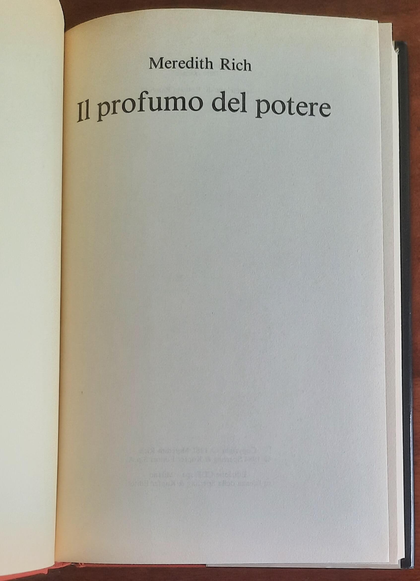 Il profumo del potere - di Meredith Rich - CDE