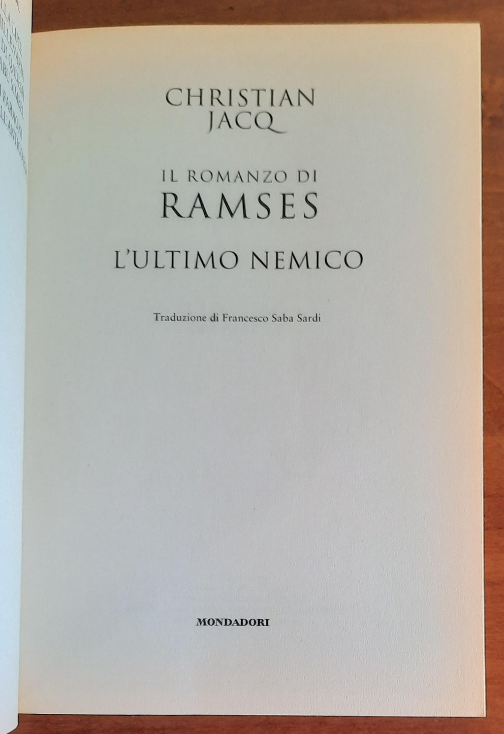 L’ultimo nemico - Il romanzo di Ramses vol. 5 - Libreria Biellese