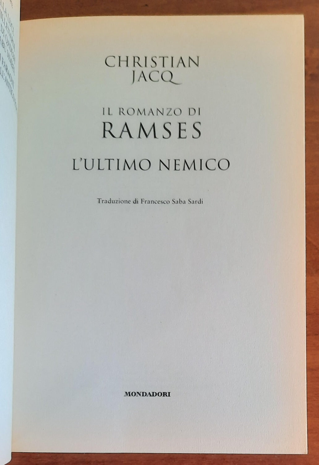 L’ultimo nemico - Il romanzo di Ramses vol. 5 - Libreria Biellese