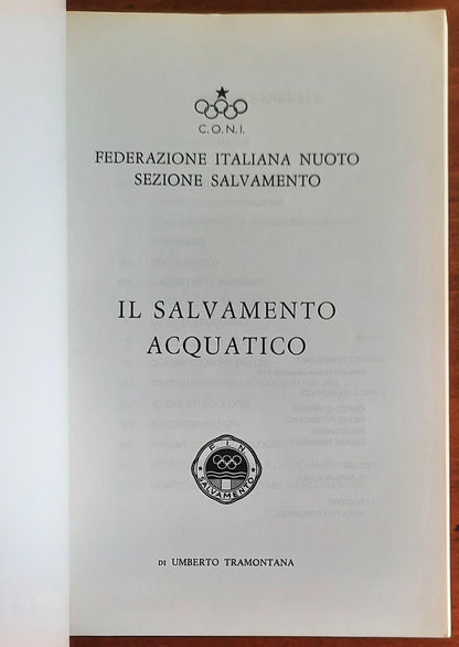 Il salvamento acquatico - Umberto Tramontana - Federazione Italiana Nuoto