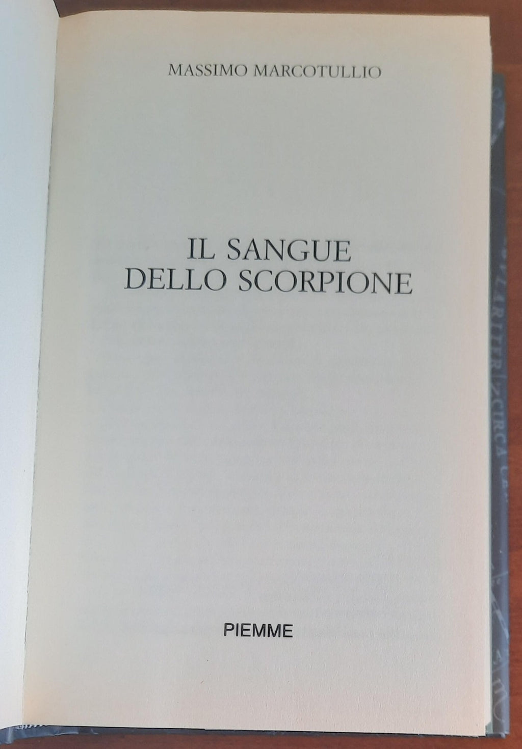Il sangue dello scorpione - Piemme - 2006 - Libreria Biellese