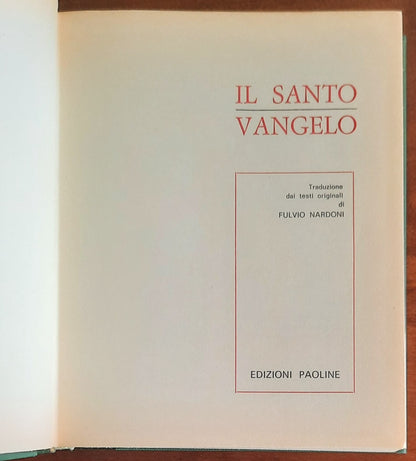 Il santo Vangelo - Fedele Pasquero - Edizioni Paoline