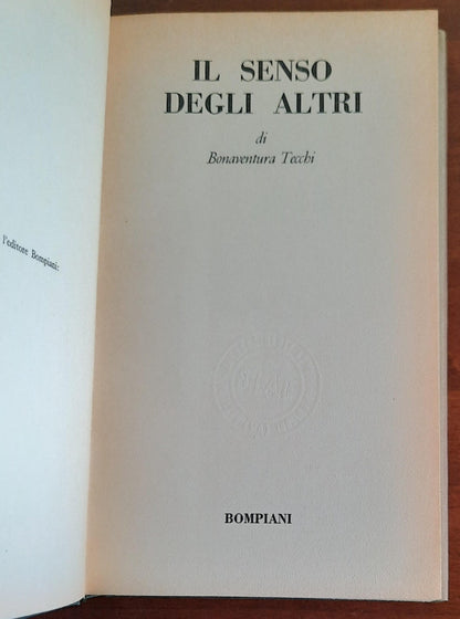 Il senso degli altri - Bompiani