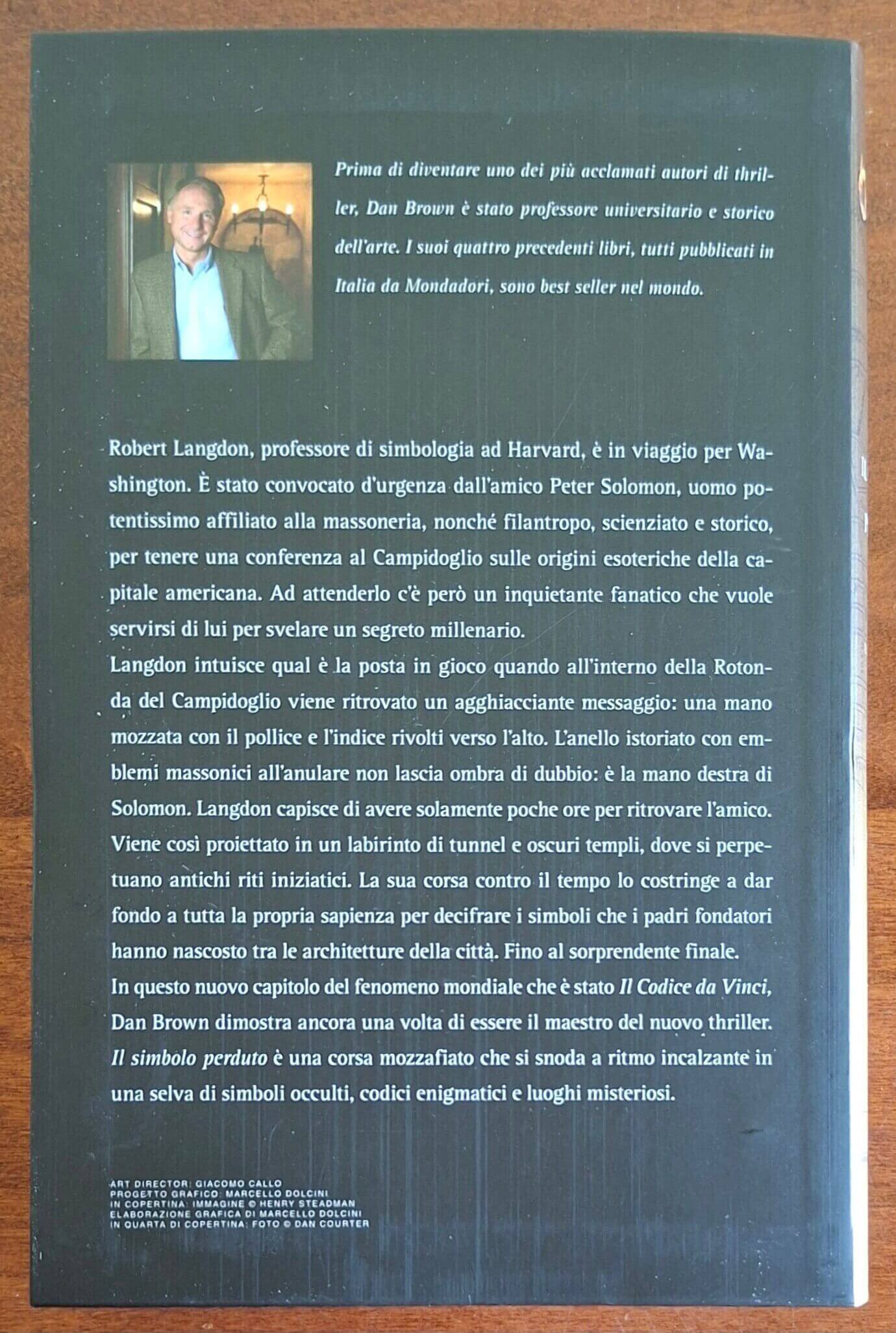 Il simbolo perduto - Dan Brown - Mondadori
