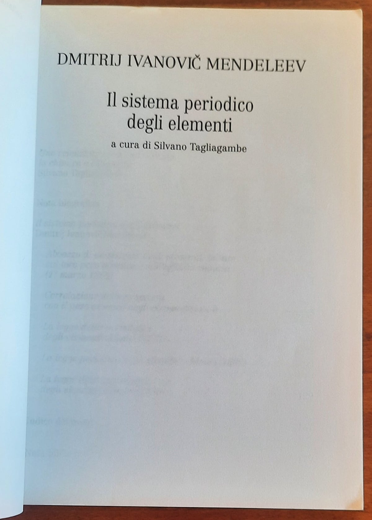 Il sistema periodico degli elementi - Edizioni Teknos