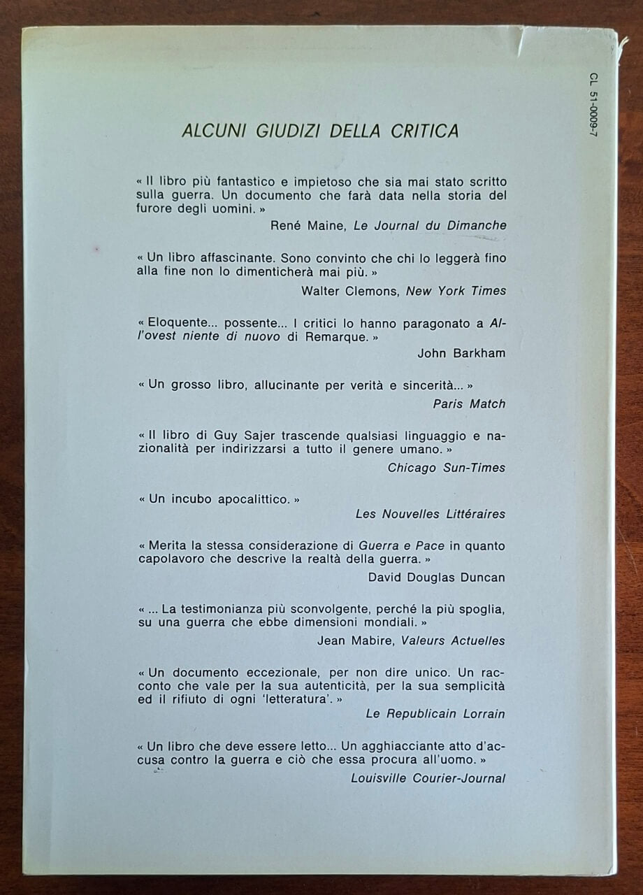 Il soldato dimenticato - di Guy Sayer- Sperling e Kupfer