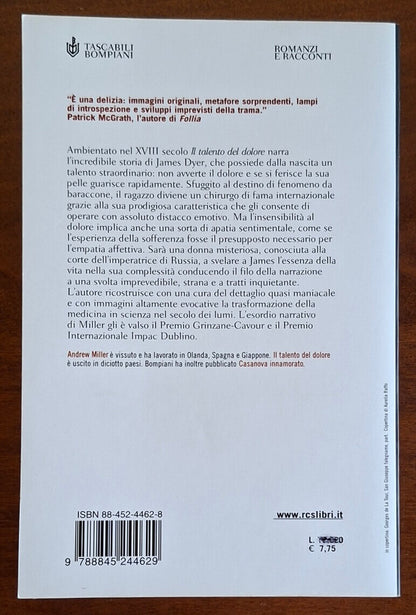 Il talento del dolore - Andrew Miller - Bompiani