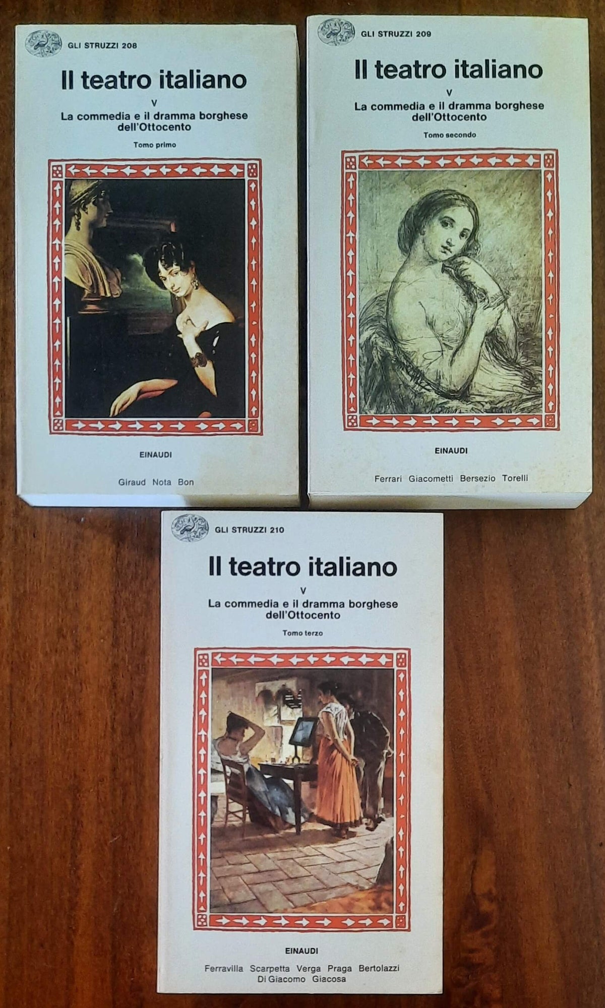 Il teatro italiano. La commedia e il dramma borghese dell’Ottocento - 3 vol.