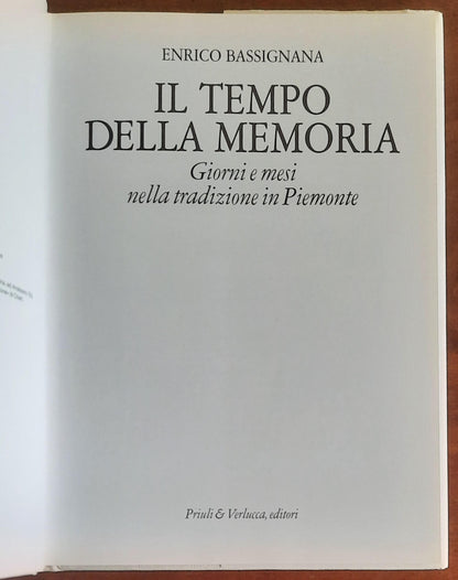 Il tempo della memoria. Giorni e mesi nella tradizione in Piemonte