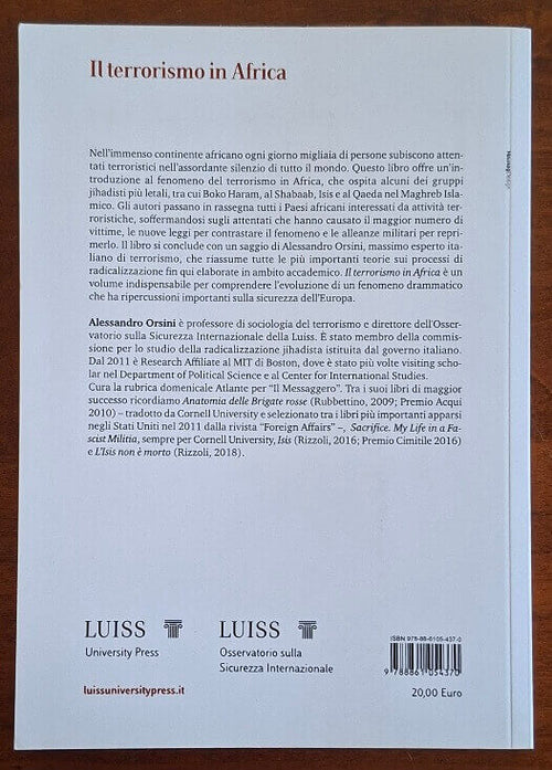 Il terrorismo in Africa - Alessandro Orsini - Luiss University Press