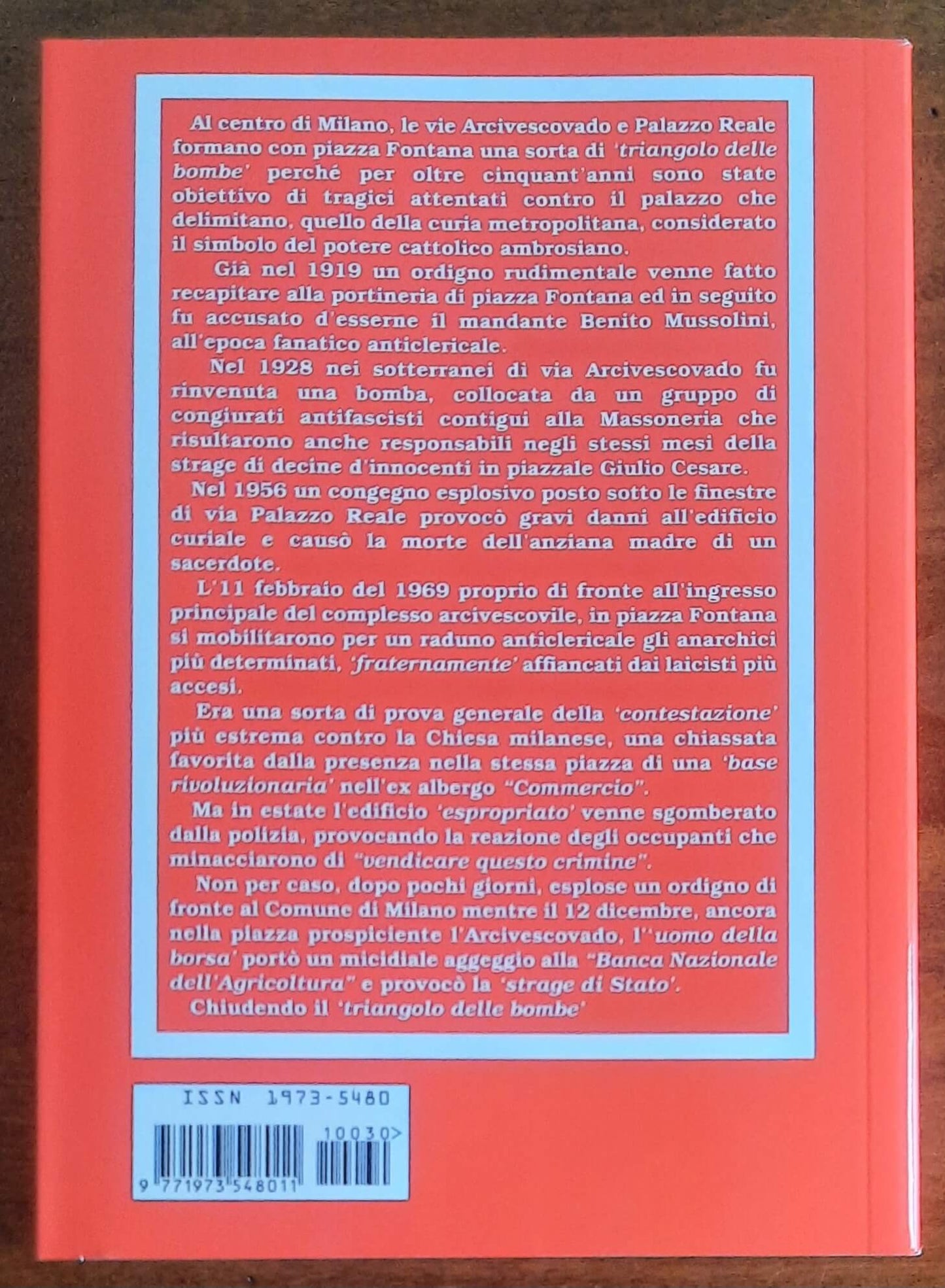 Il triangolo delle bombe. Gli attentati all’Arcivescovado di Milano dal 1919 a piazza Fontana