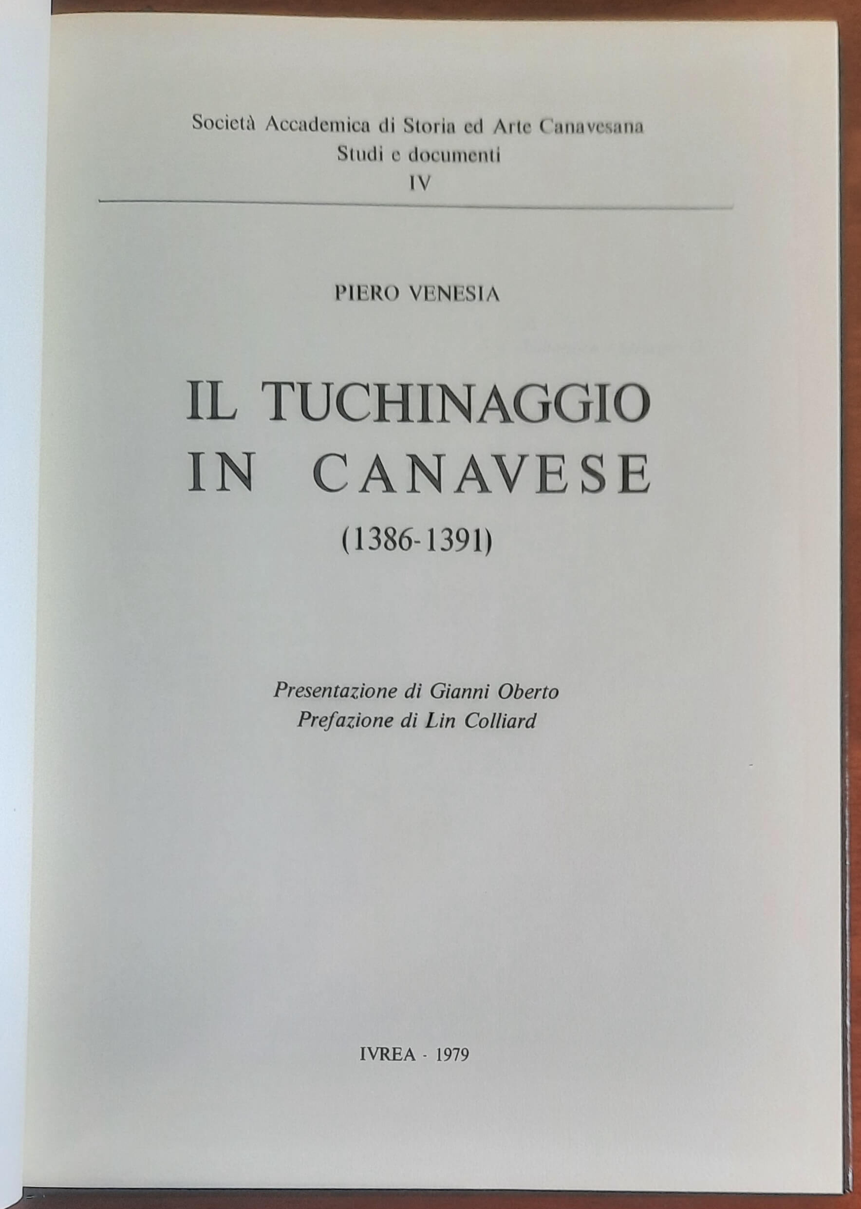 Il tuchinaggio in Canavese (1386-1391) - Piero Venesia - Ferraro