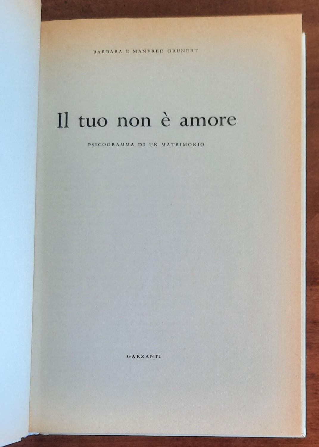 Il tuo non è amore - Garzanti - 1973