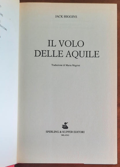 Il volo delle aquile - di Jack Higgins - Sperling & Kupfer