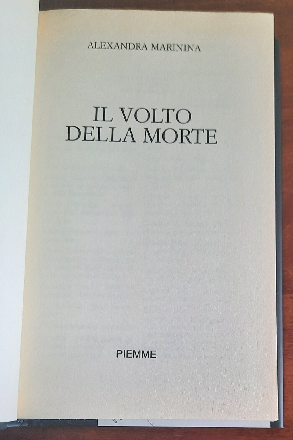 Il volto della morte - Piemme