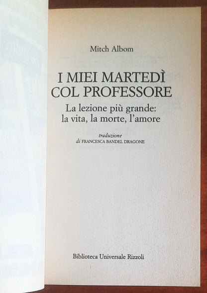 I miei martedì col professore. La lezione più grande la vita, la morte, l’amore