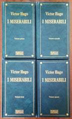 I miserabili - di Victor Hugo - in 4 volumetti - Famiglia Cristiana