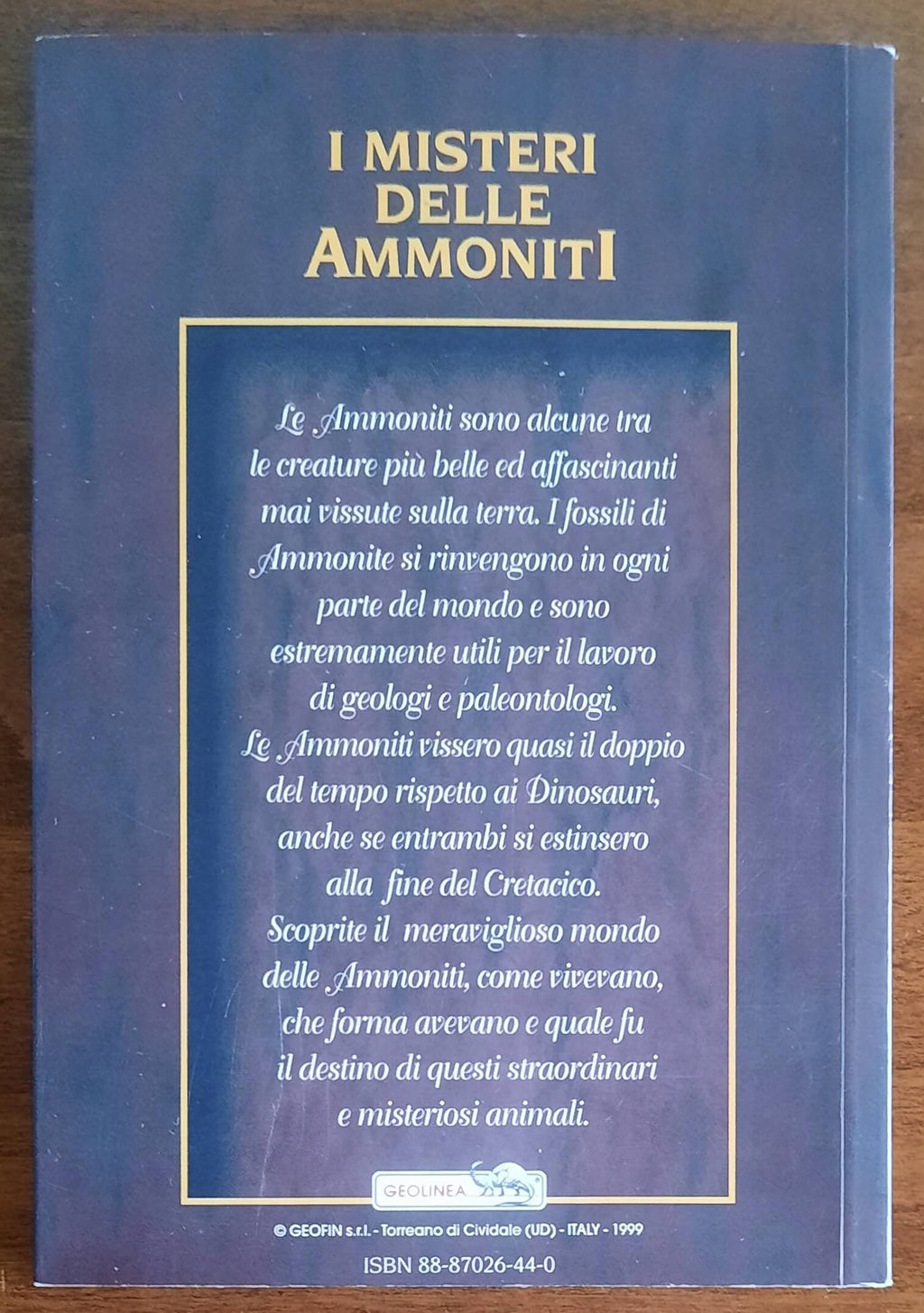 I misteri delle Ammoniti - Neal L. Larson - Geofin Casa Editrice