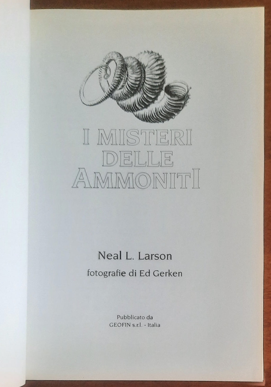 I misteri delle Ammoniti - Neal L. Larson - Geofin Casa Editrice