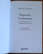 Imparare l'ottimismo. Come cambiare la vita cambiando il pensiero