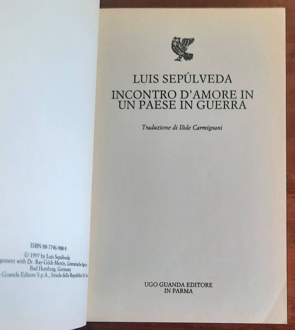 Luis Sepulveda: Incontro d’amore in un paese in guerra
