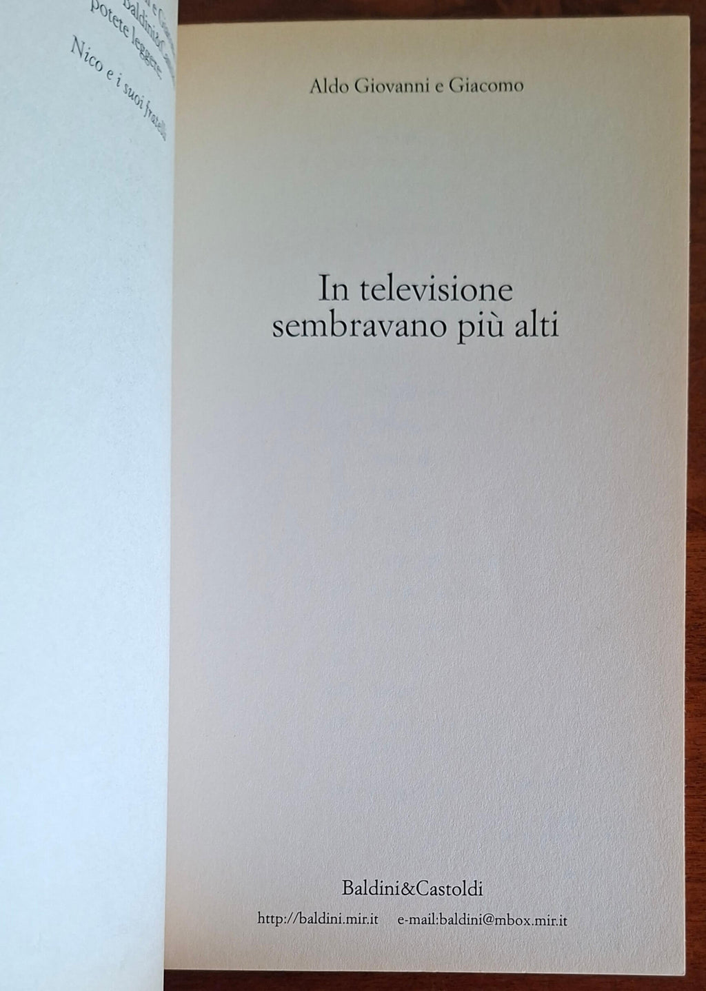 In televisione sembravano più alti - Aldo, Giovanni e Giacomo