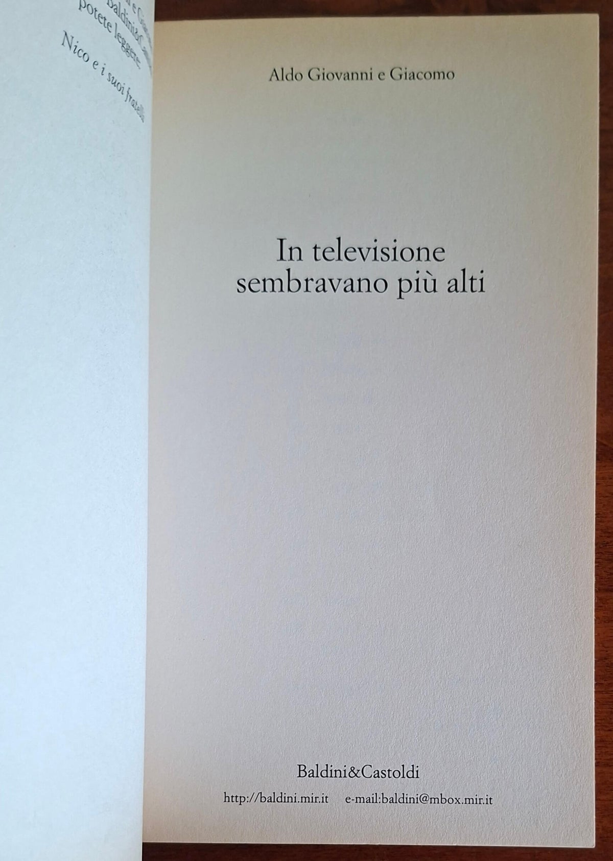 In televisione sembravano più alti - Aldo, Giovanni e Giacomo