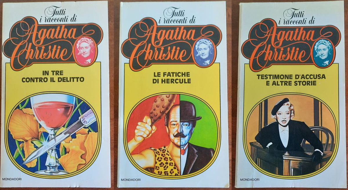 In tre contro il delitto - Le fatiche di Hercule - Testimone d’accusa e altre storie - 3 vol. - Libreria Biellese