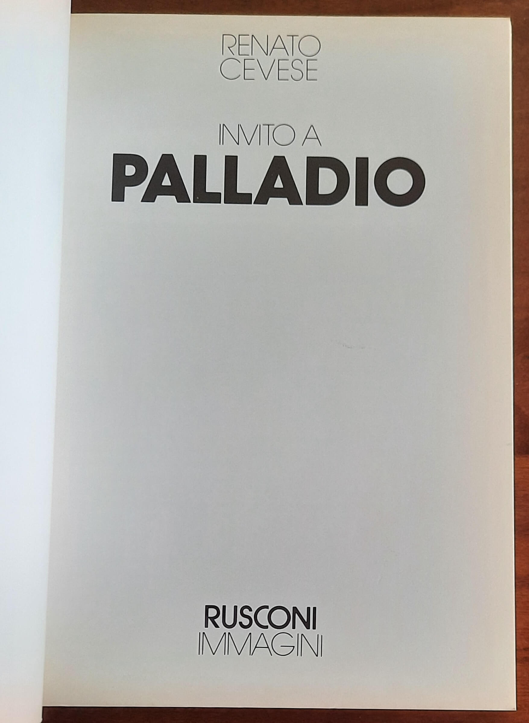 Invito a Palladio - Rusconi