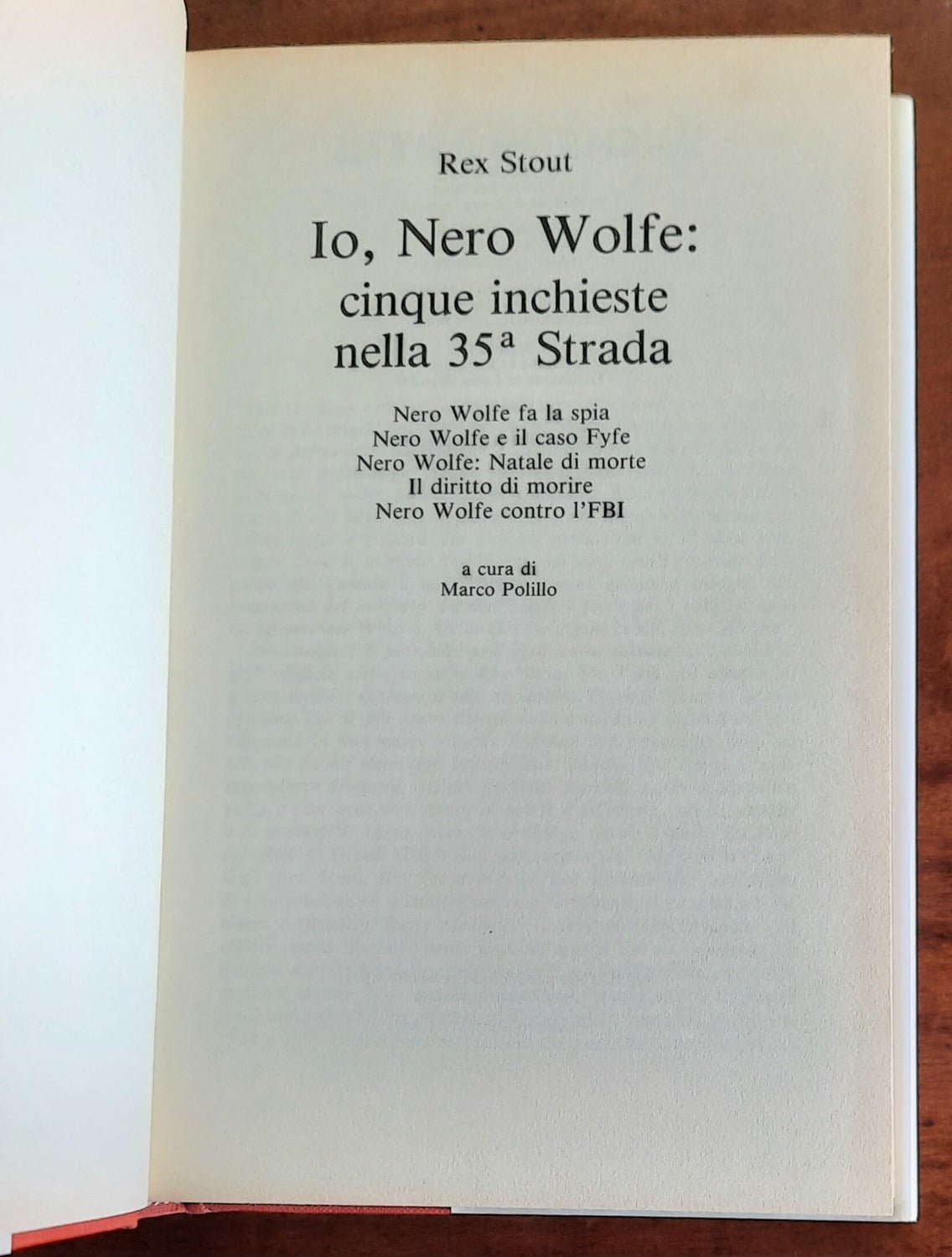 Io, Nero Wolfe: cinque inchieste nella 35/a strada