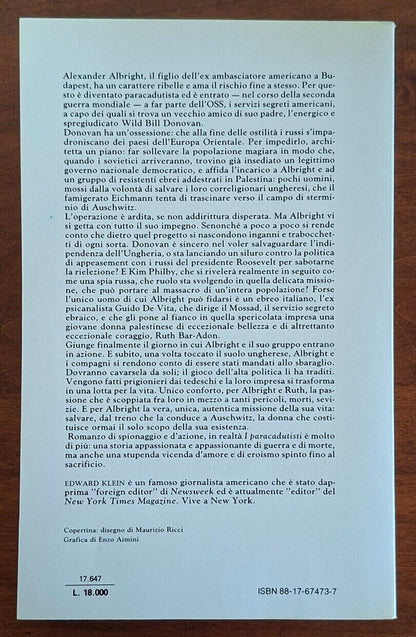 I paracadutisti - Edward Klein - Rizzoli